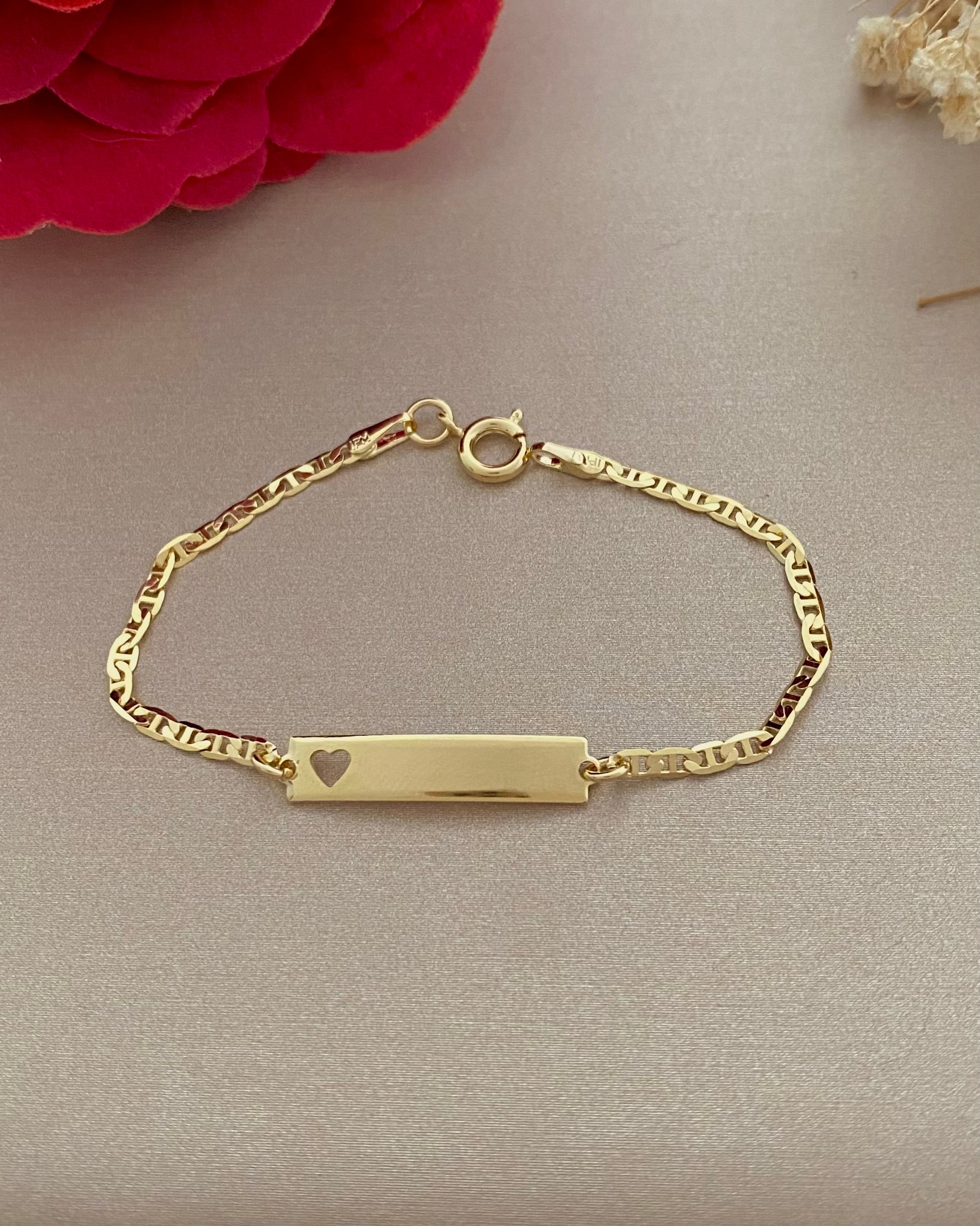 Pulsera Placa Escalera 14cms