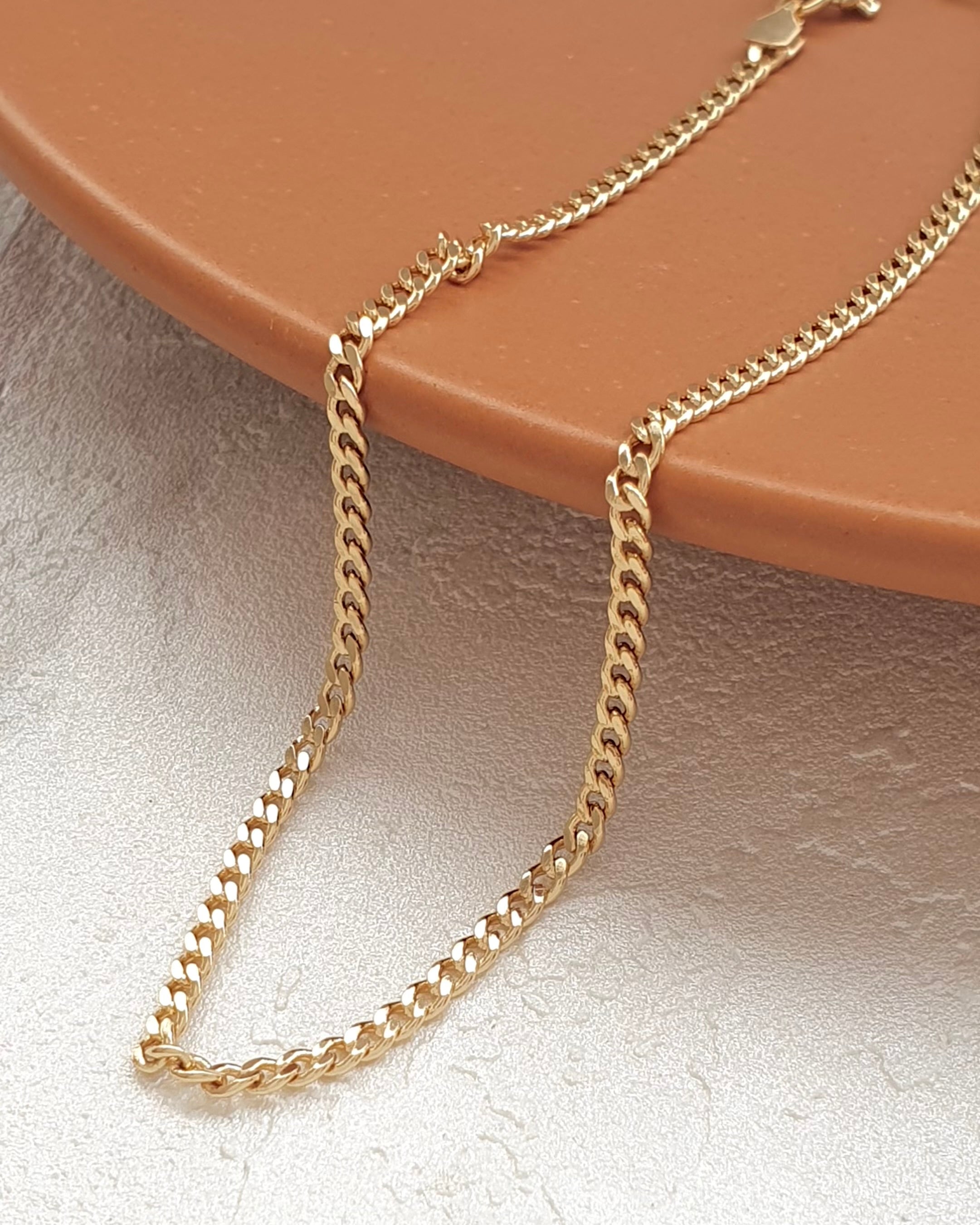 Tobillera cubana 2mm 24.5cm