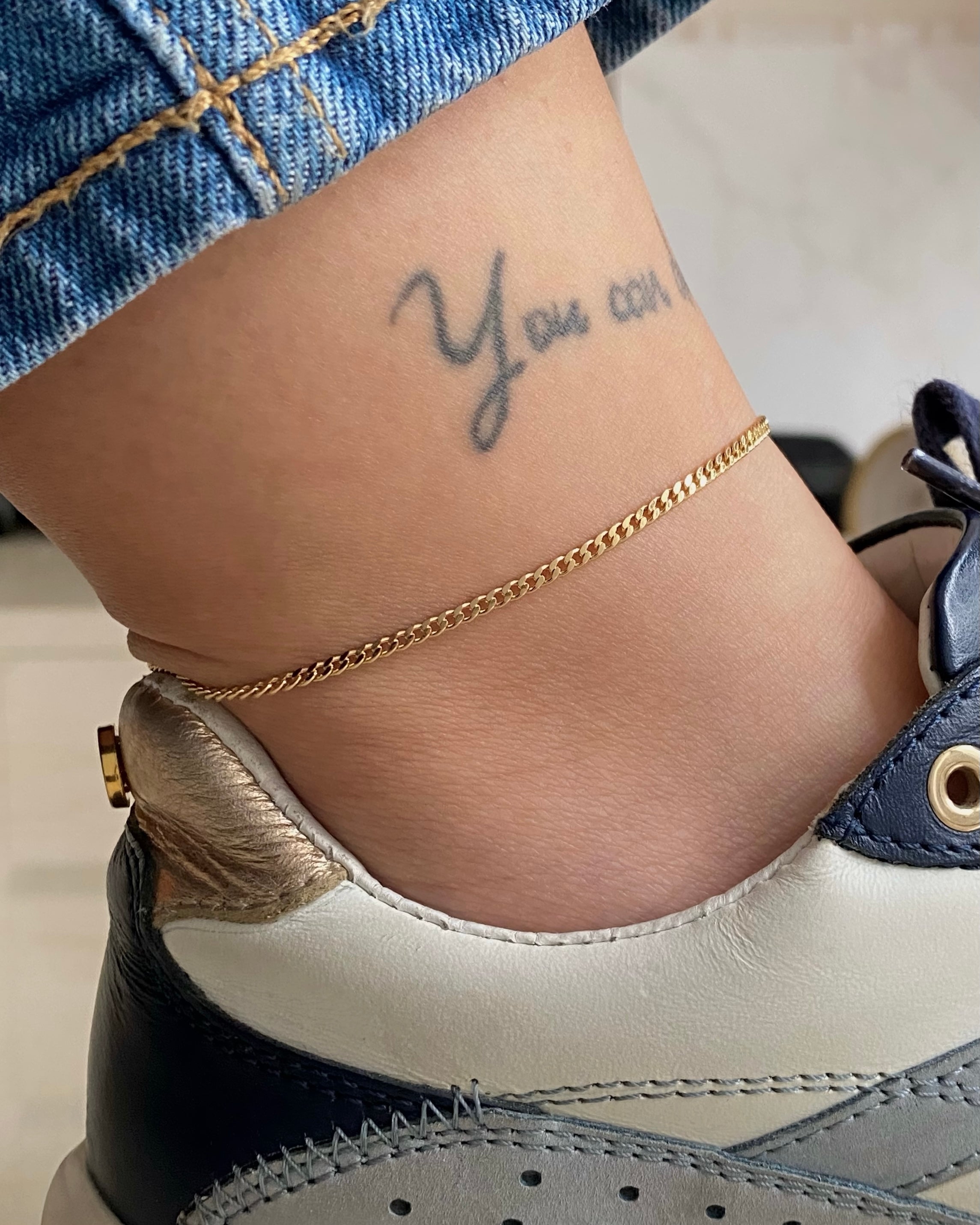 Tobillera cubana 2mm 24.5cm