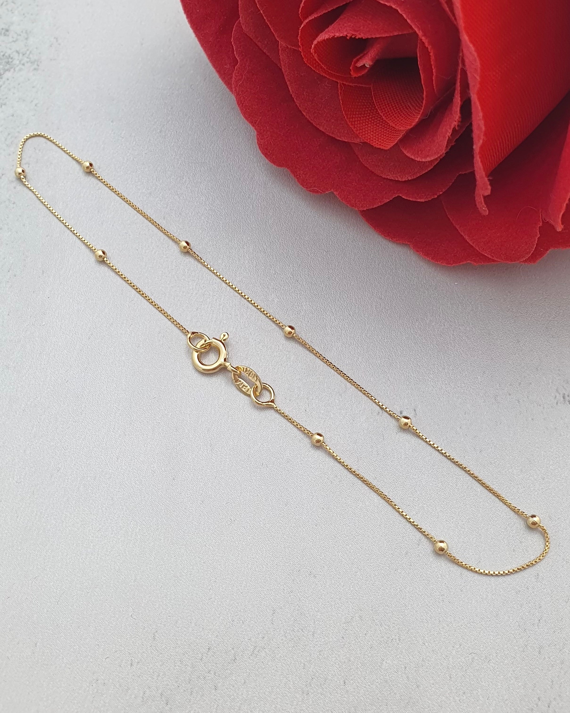 Tobillera veneciana bolitas