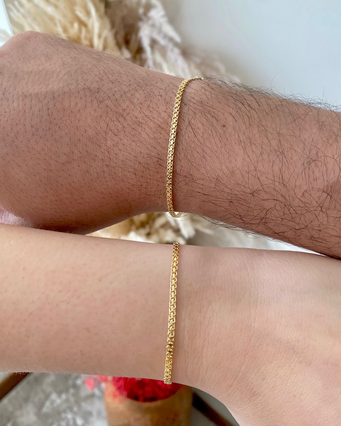 Pulsera Tejido Chino 2mm 16cm