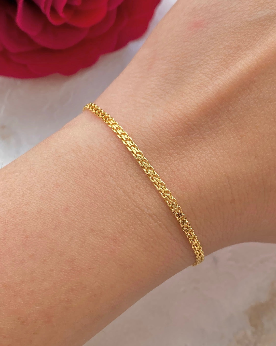 Pulsera Tejido Chino 2mm 16cm