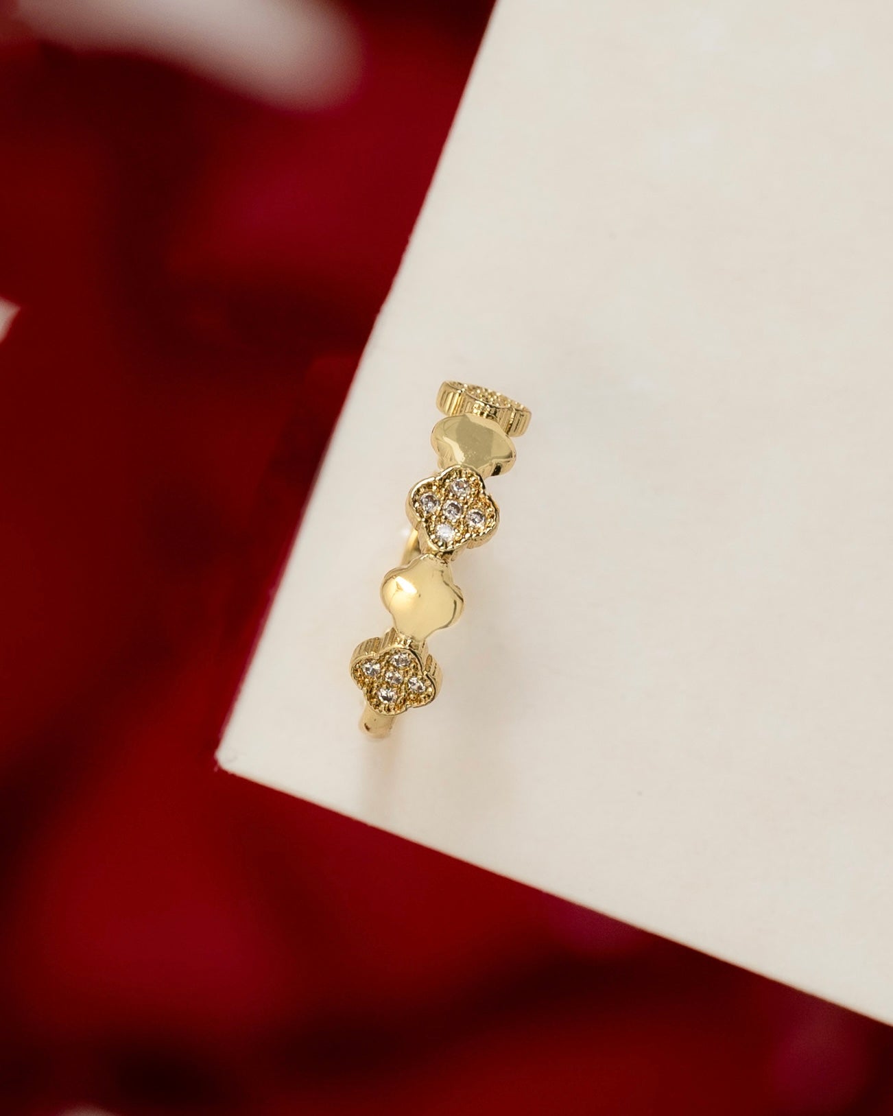 Anillo Mini Clover Ajustable