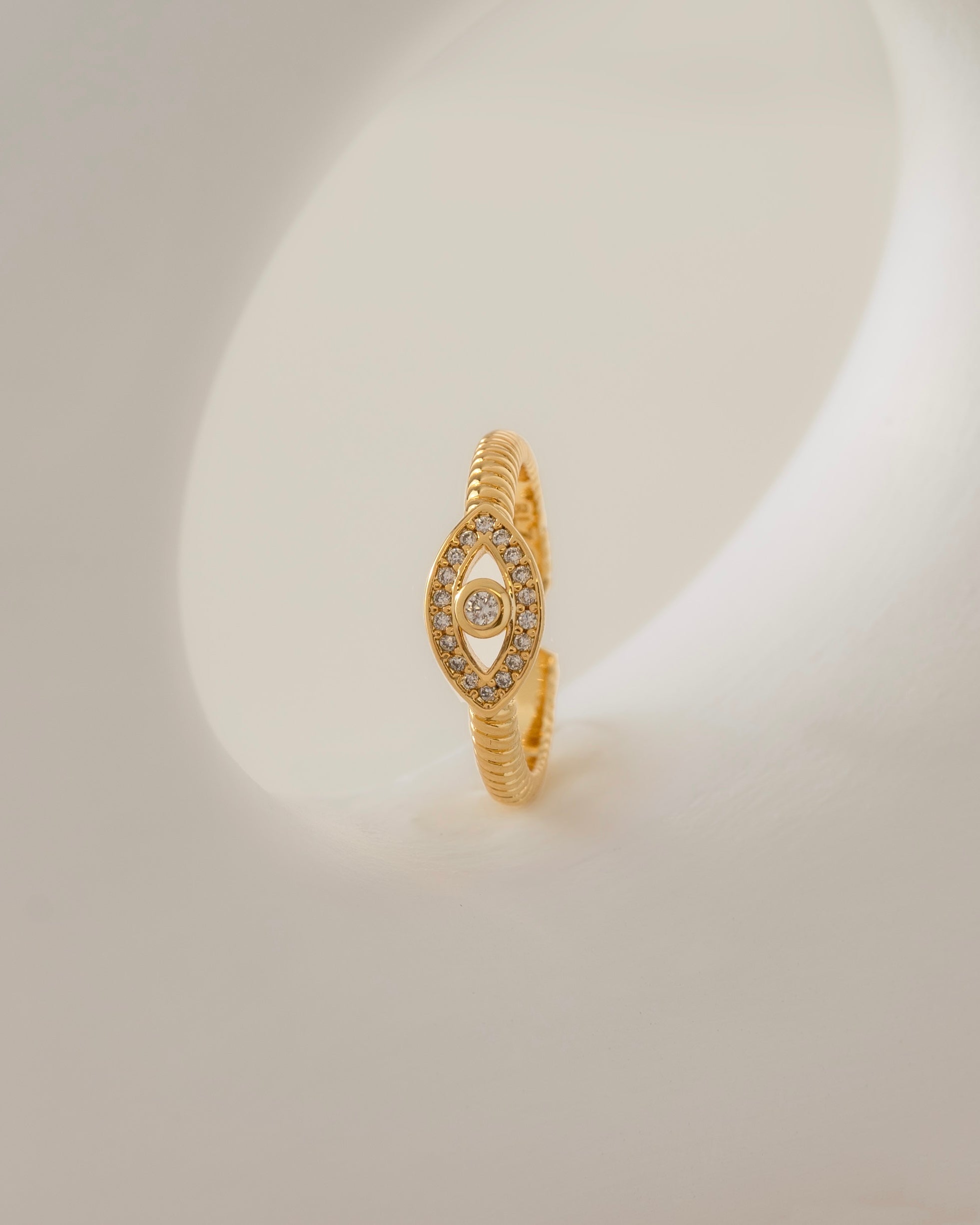 Anillo Ojo turco cristal ajustable