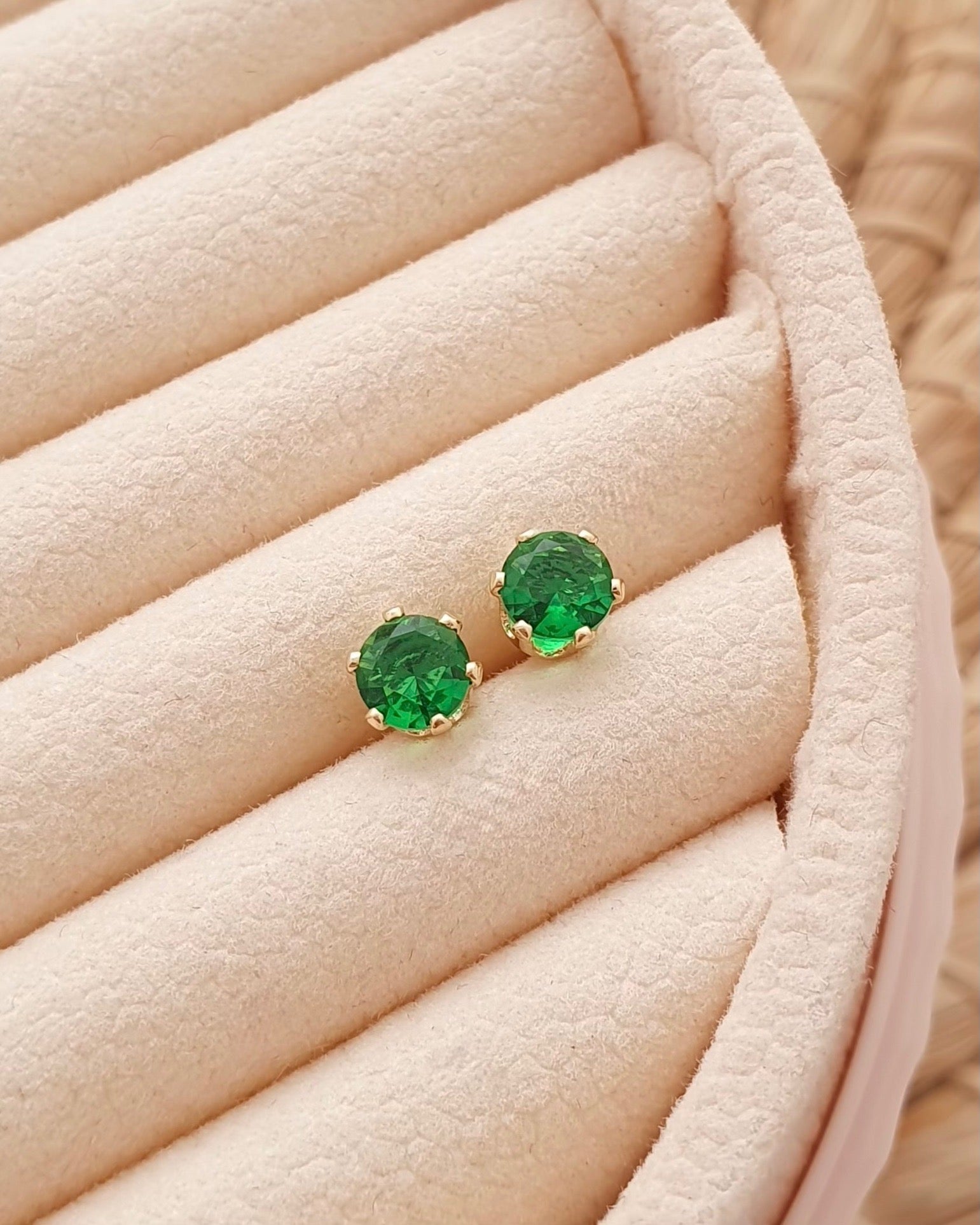 Topo Circon Redondo Verde