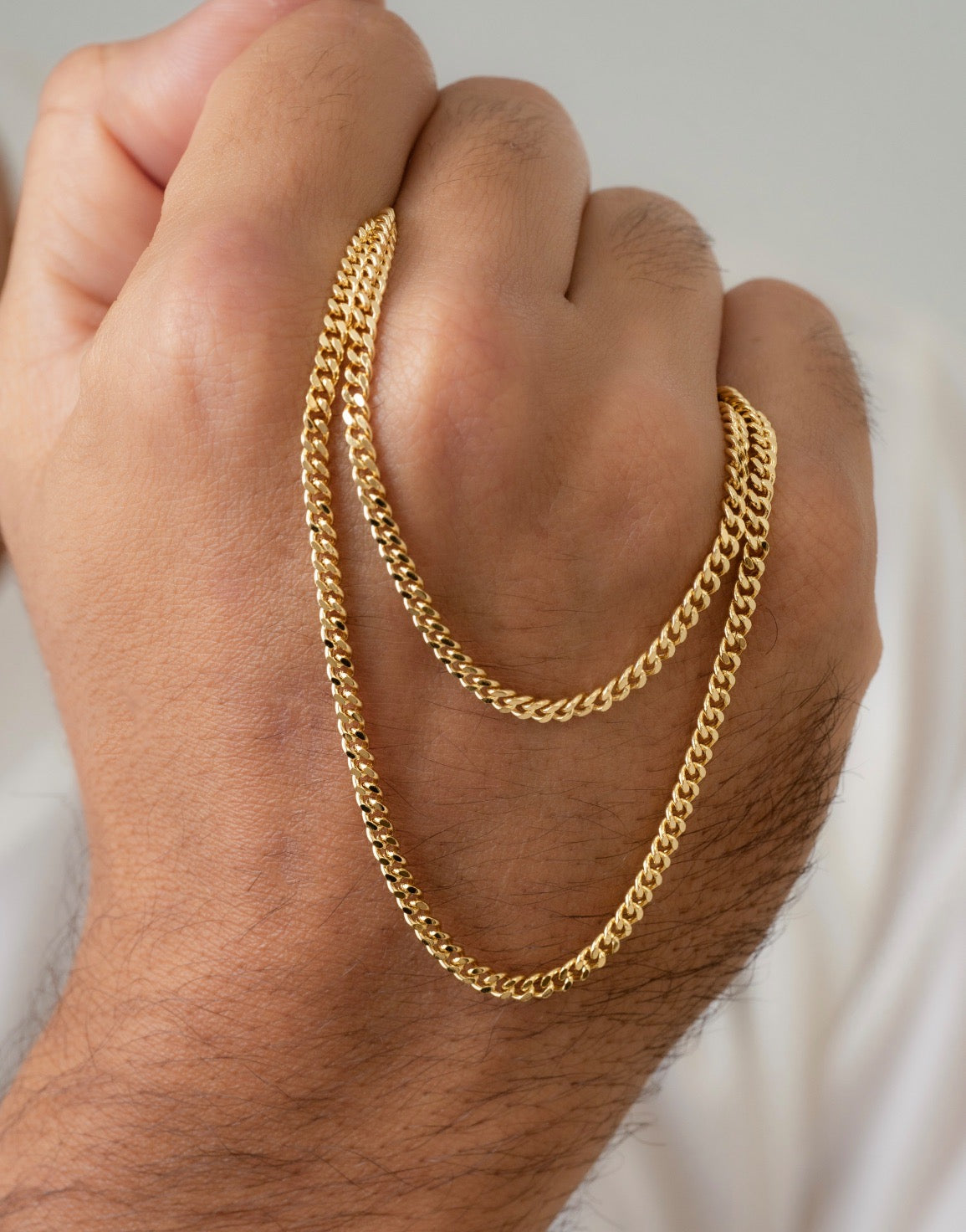 Cadena Cubana Plana 2.5mm 65cm