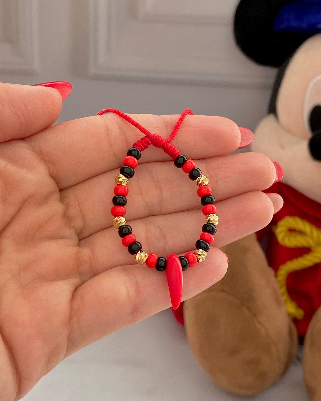 Manilla Azabache 4mm 2 tonos