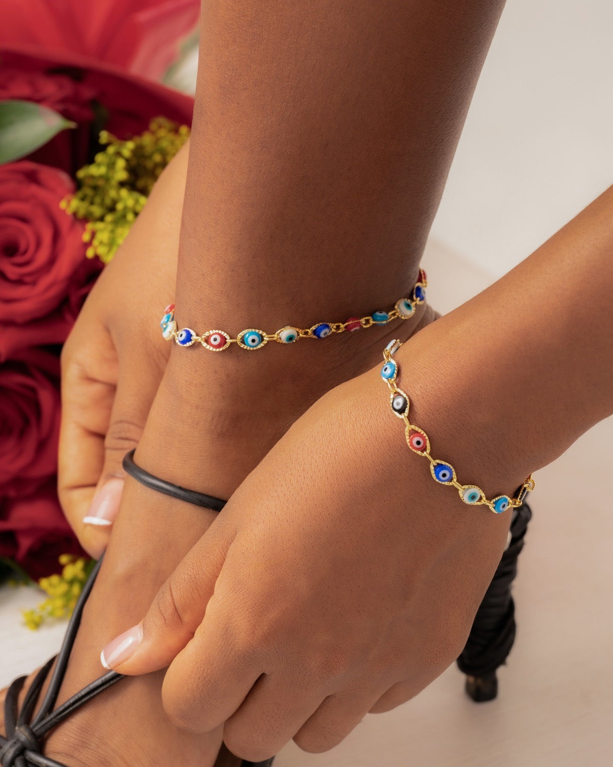 Tobillera Ojo Turco Multicolor 23cms + Ext