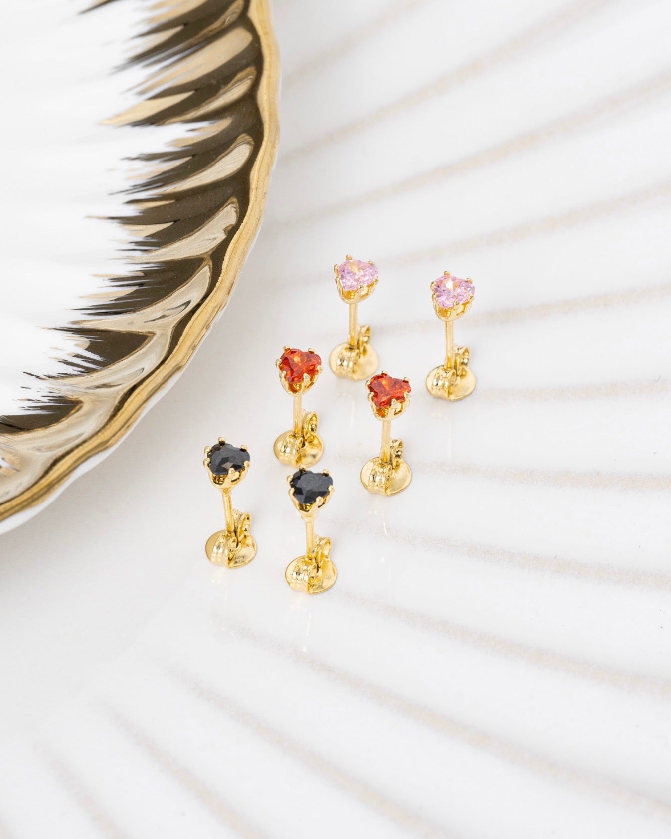 Topo Corazón Circonia