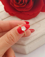 Anillo Entorchado Solitario