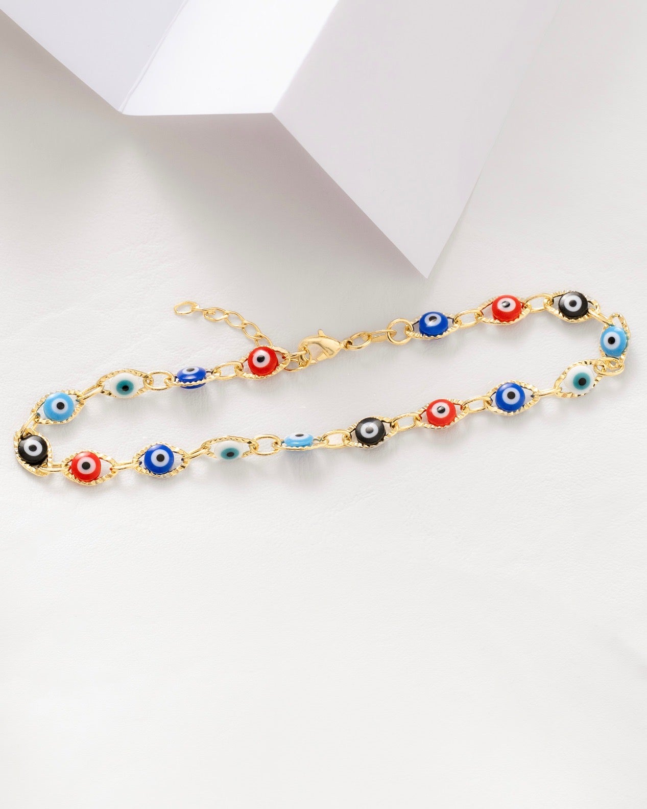 Tobillera Ojo Turco Multicolor 23cms + Ext