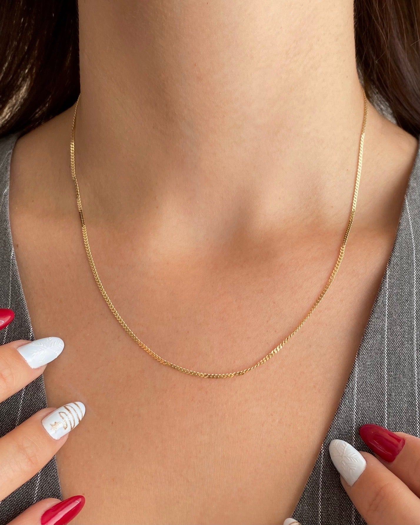 Cadena Cubanita 1.5mm 45cms