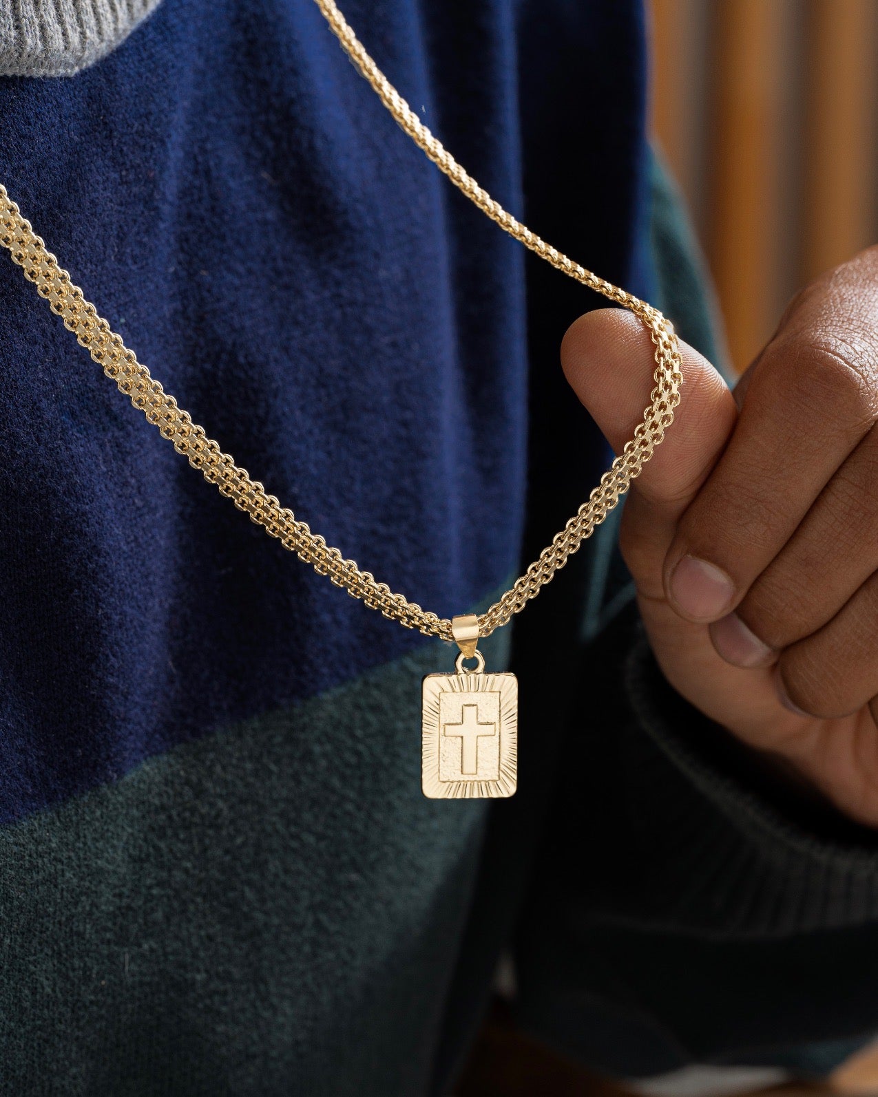 Cadena Tejido Chino Doble Carril