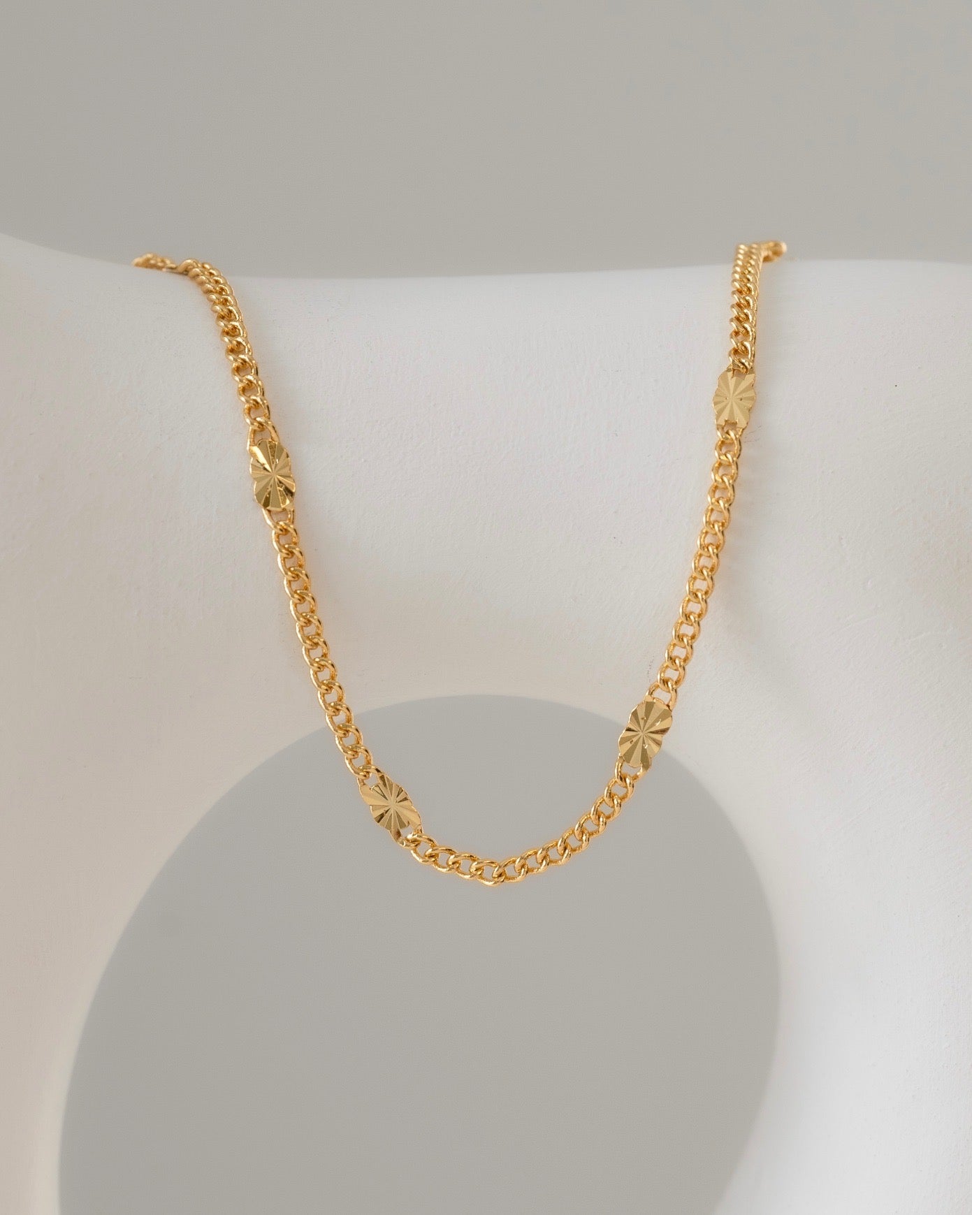 Pulsera Cubana con destellos + ext