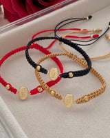 Pulsera Guadalupe Tipo oro 4mm
