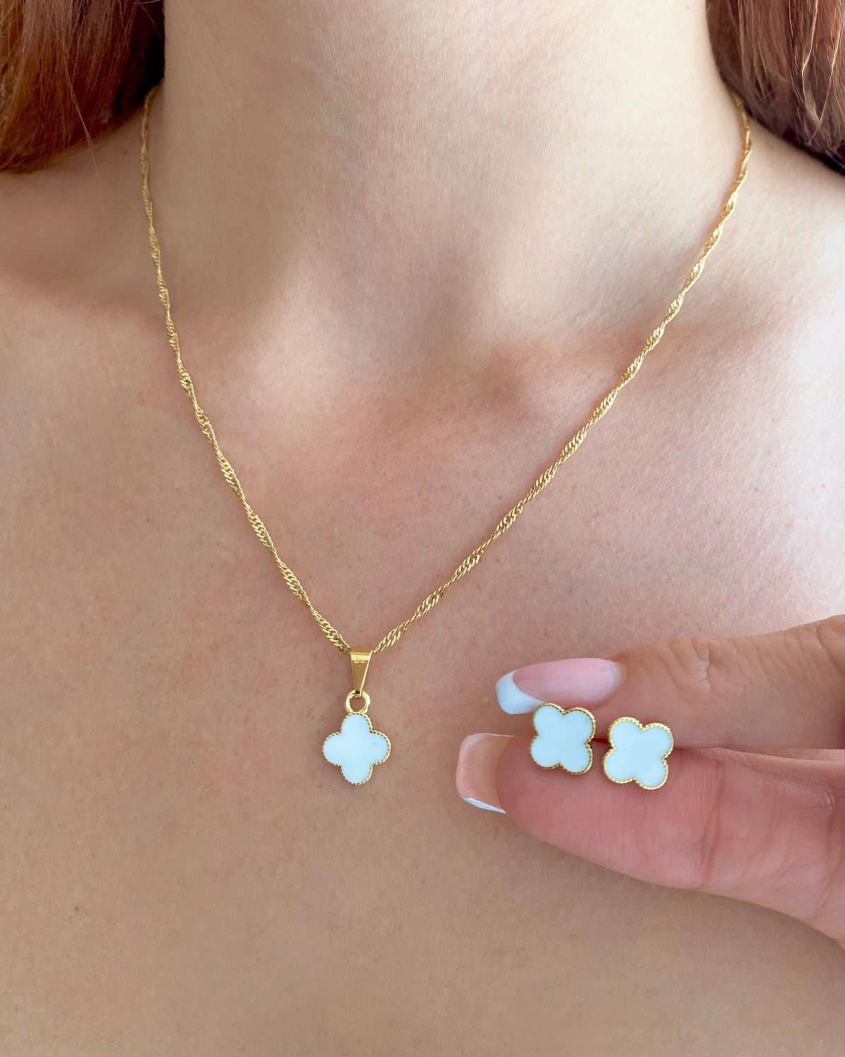 Set Trebol Blanco