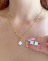 Conjunto Trebol Negro o blanco