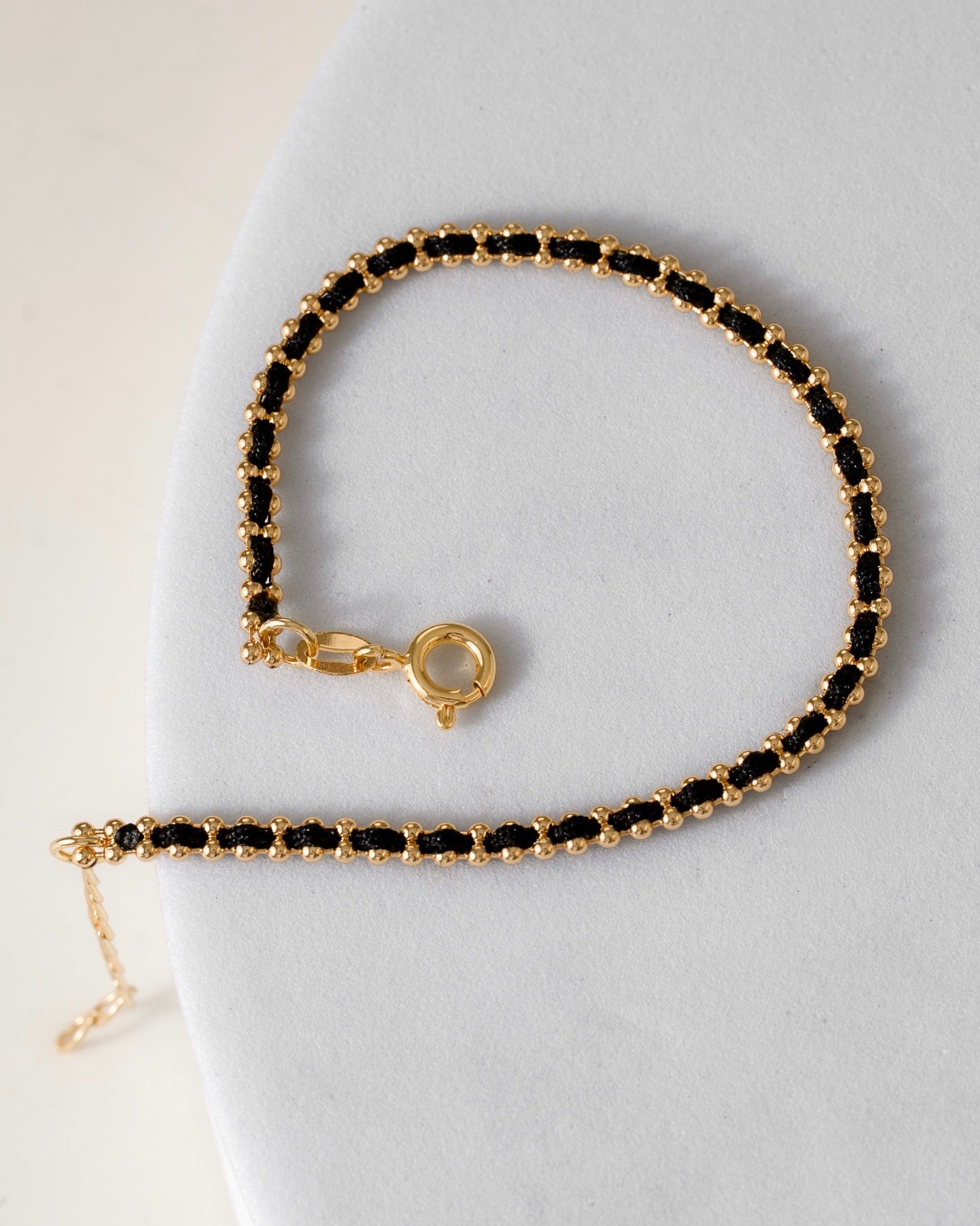 Pulsera hilo laminado 15cms + Ext