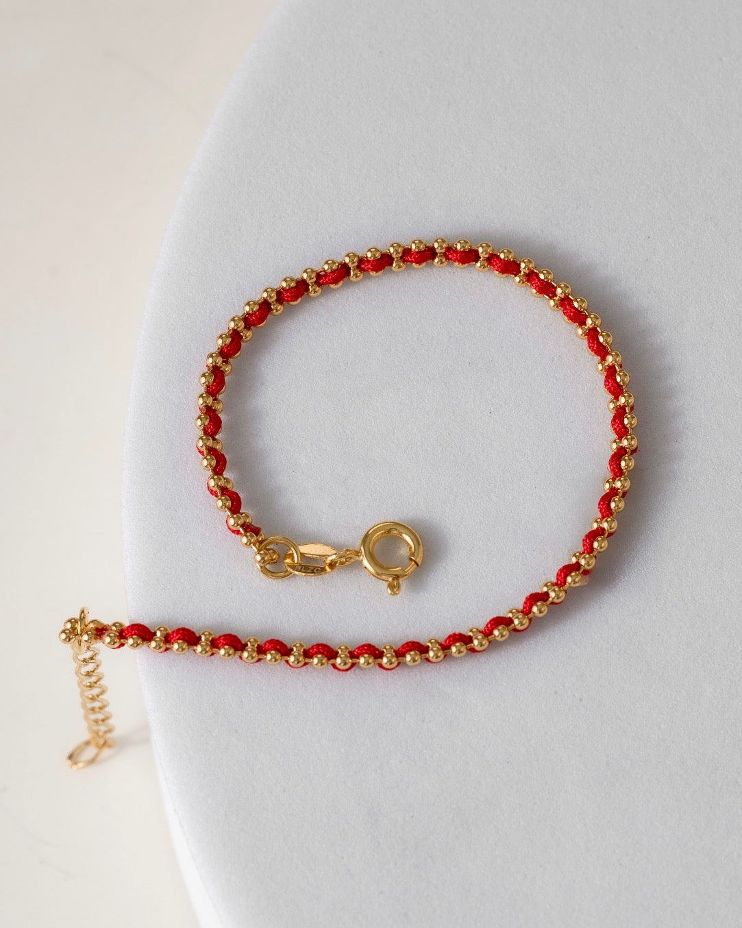 Pulsera hilo laminado 15cms + Ext